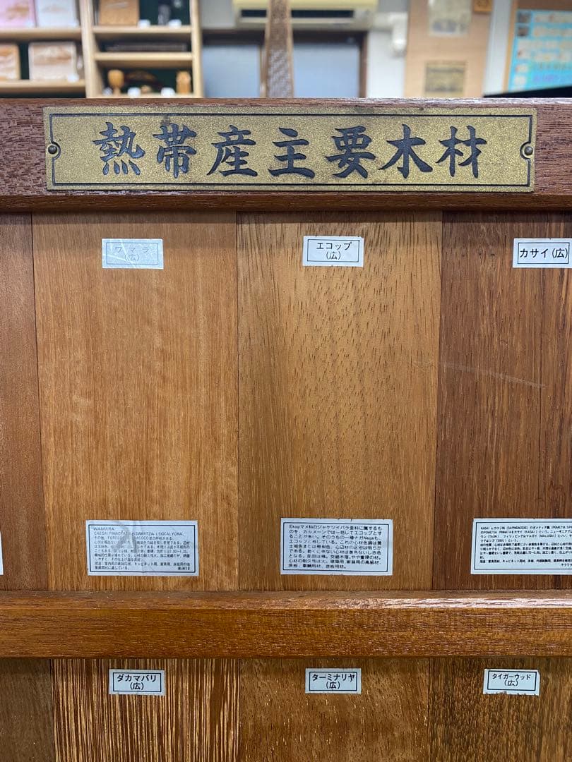 木材標本　3種【日本国産・外国産・熱帯産】