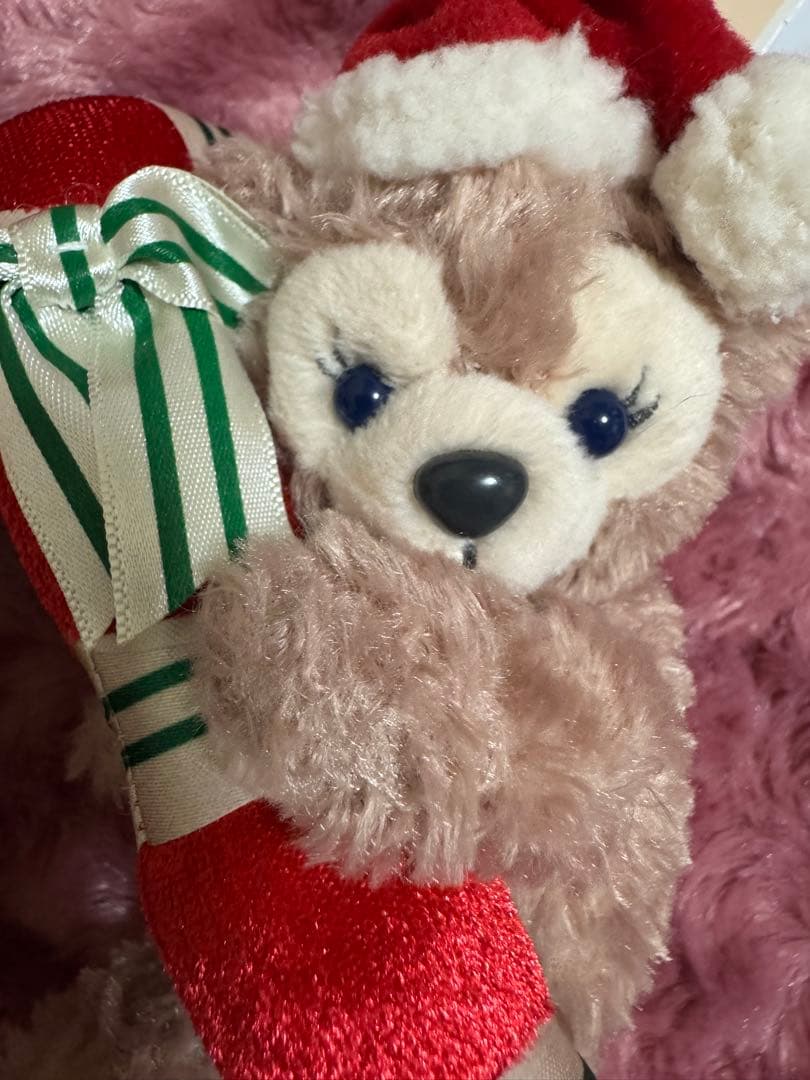 【新品未使用】ダッフィー&フレンズ 2021年クリスマス ぬいぐるみバッジセット