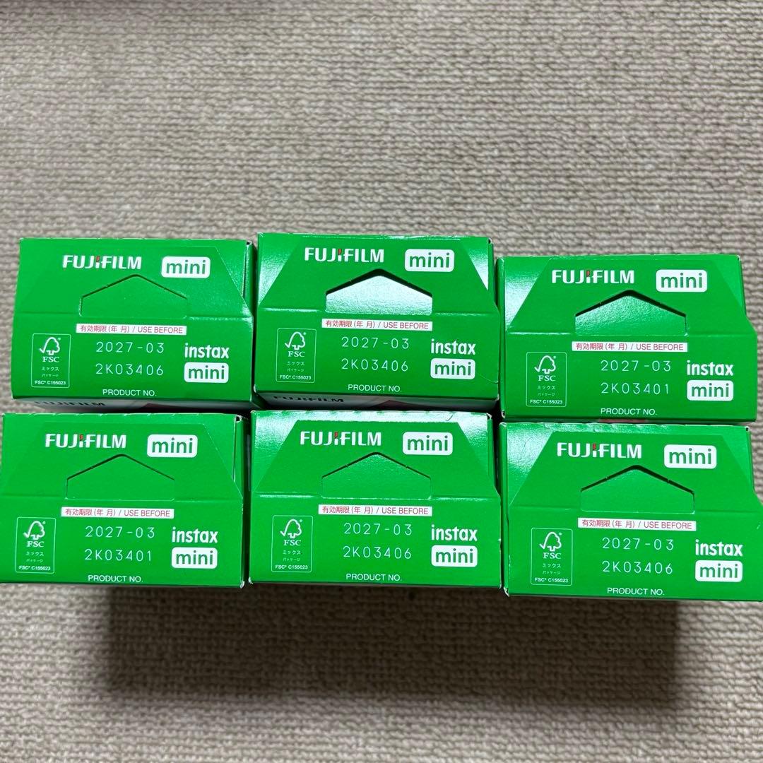 instax mini フィルム　20枚×6箱