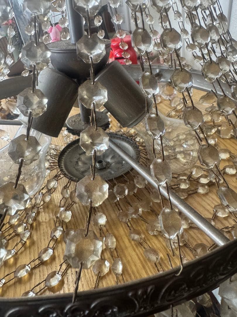 チ*ー様 ビンテージ風クリスタルシャンデリア