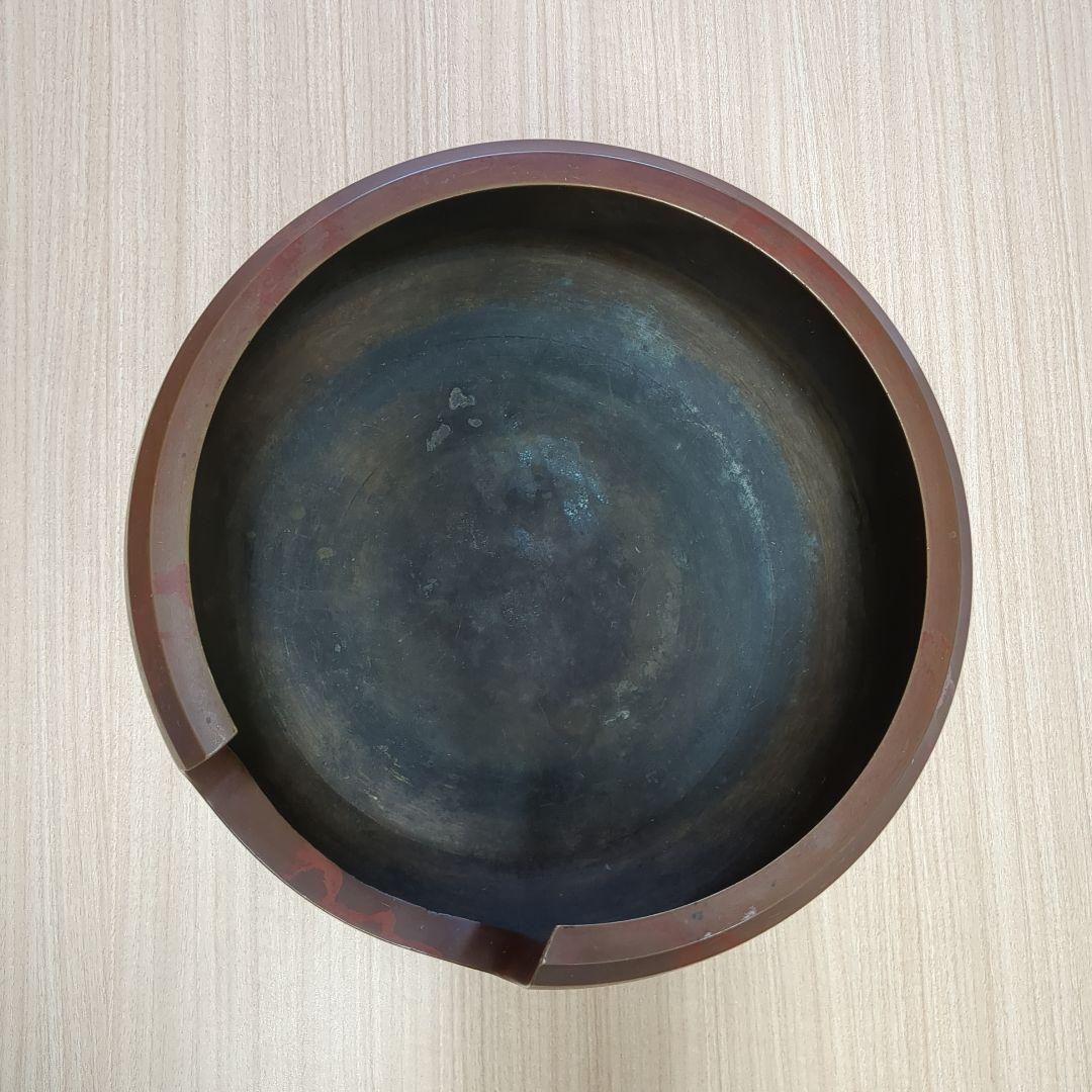 【古美術品】唐銅大西風炉　茶道具　銅製（箱無し）