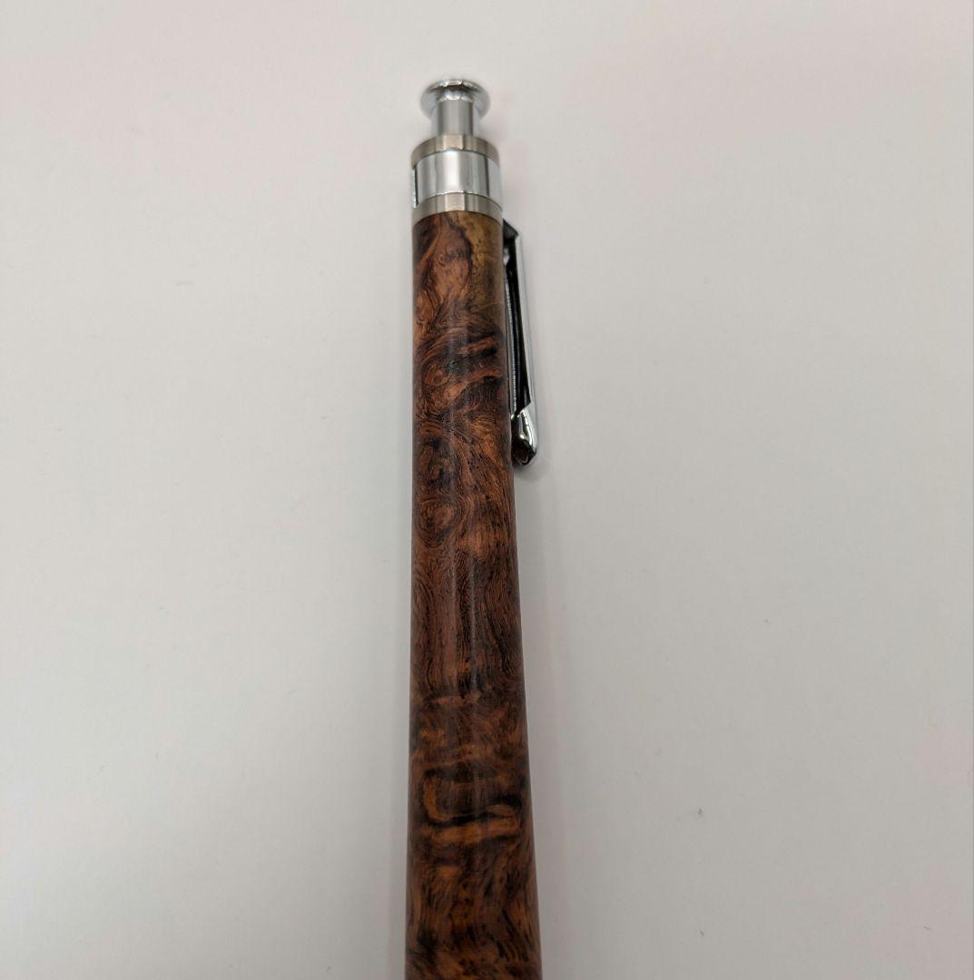 工房楔　花梨紅白（こぶ杢）　シャープペンシル　❗️固定式口金付き❗️