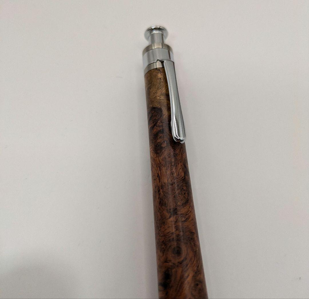 工房楔　花梨紅白（こぶ杢）　シャープペンシル　❗️固定式口金付き❗️