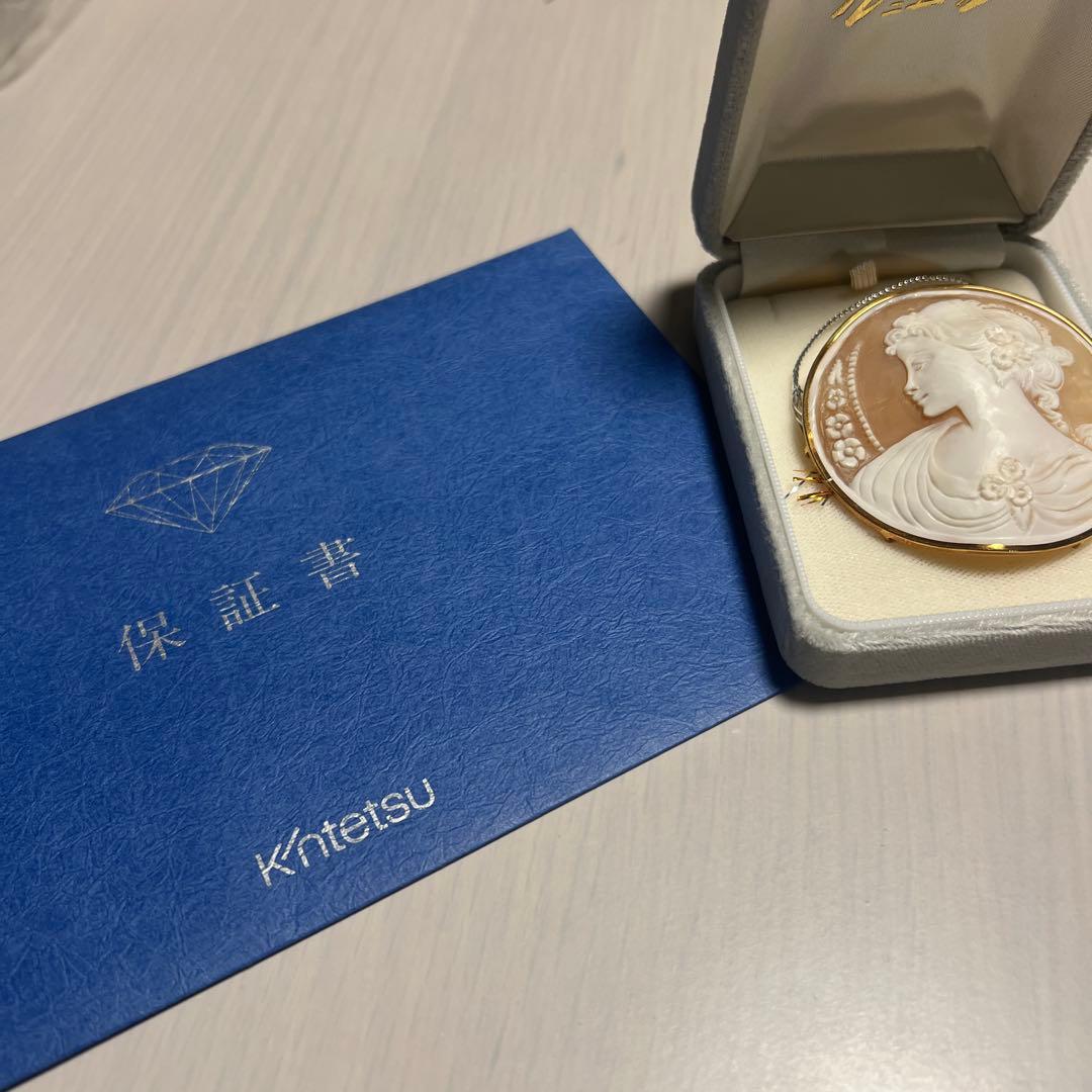 カメオ　ブローチk18 アンティーク