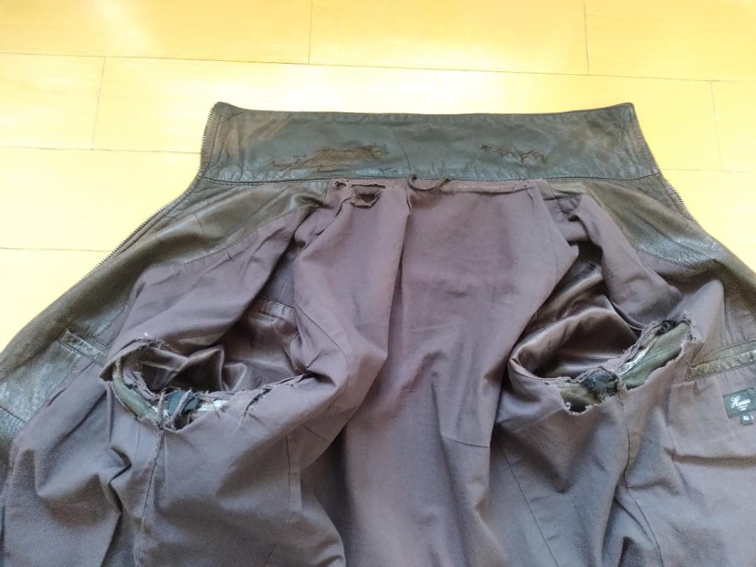 【最終値下げ】定価10万☆Harrissビンテージ 最高級ラムレザージャケット