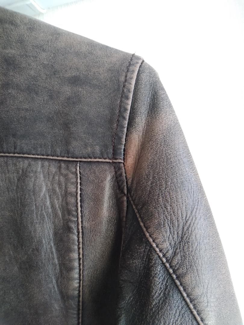 【最終値下げ】定価10万☆Harrissビンテージ 最高級ラムレザージャケット