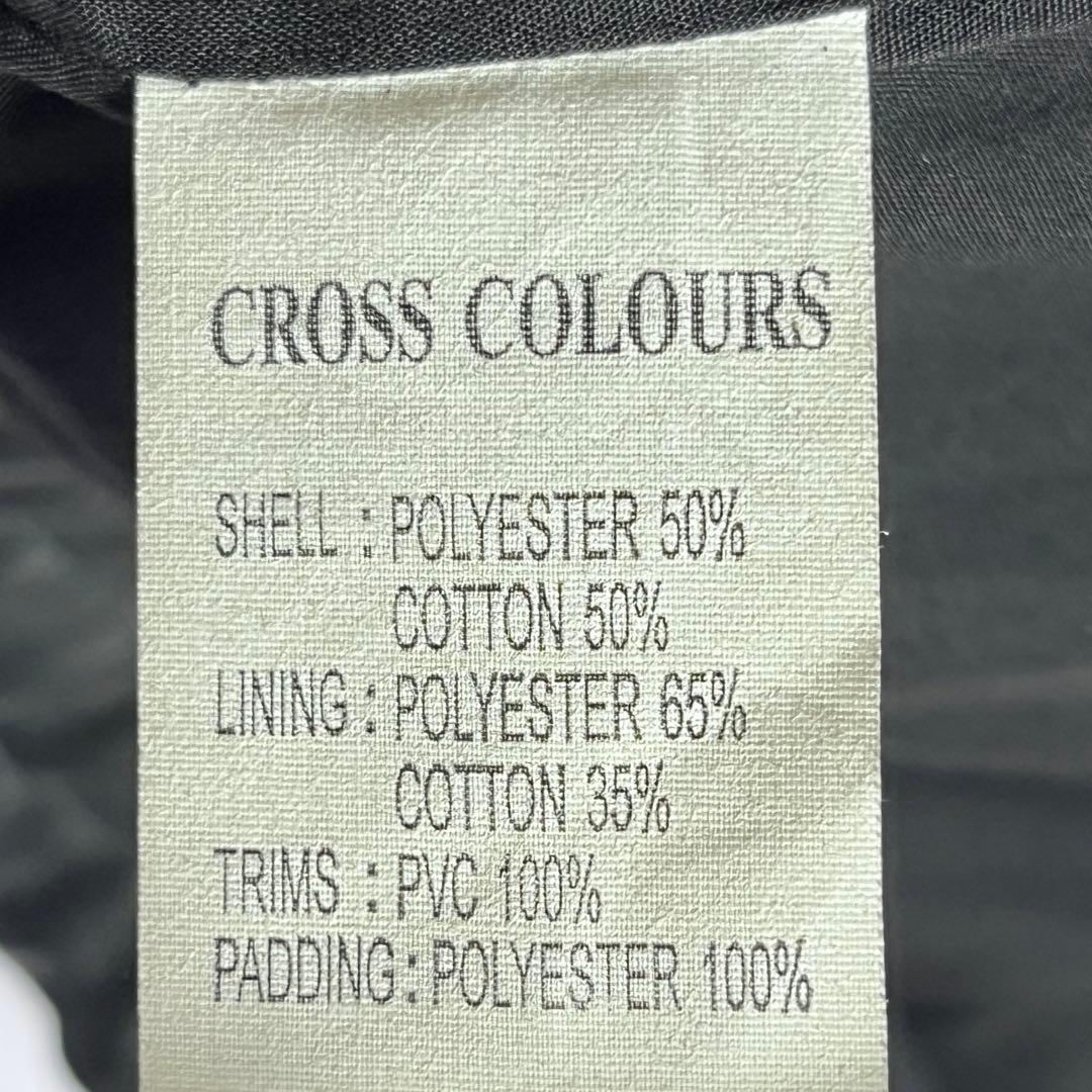 極美品✨CROSS COLOURS ジップアップブルゾン 総柄 肉厚 XXL