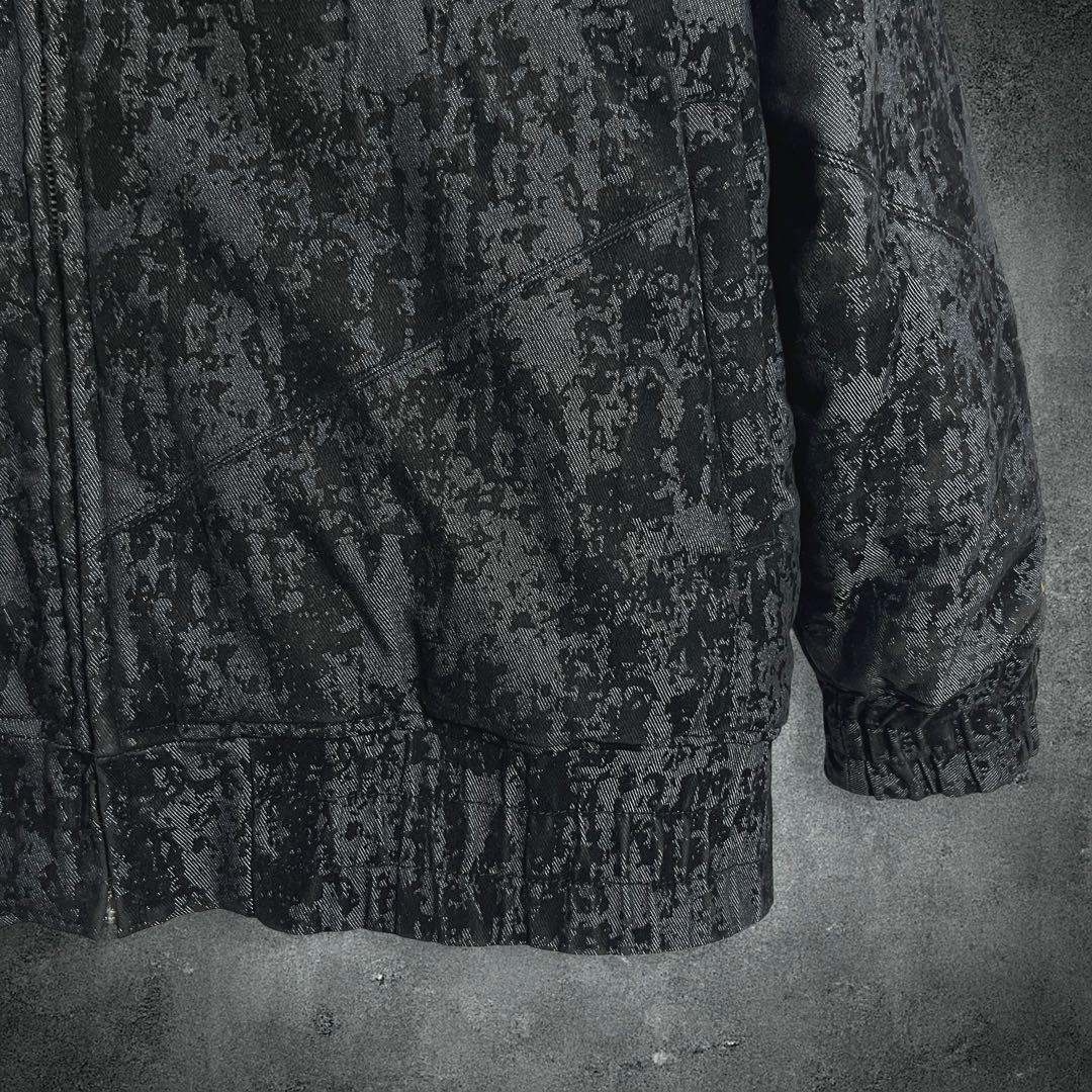 極美品✨CROSS COLOURS ジップアップブルゾン 総柄 肉厚 XXL