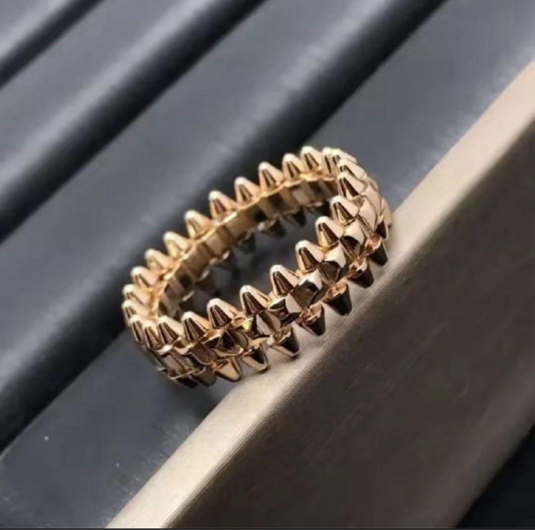 最高品質✨ハイクオリティ✨トゲトゲ　ゴールド　リング　指輪　至高　大人気　芸能人