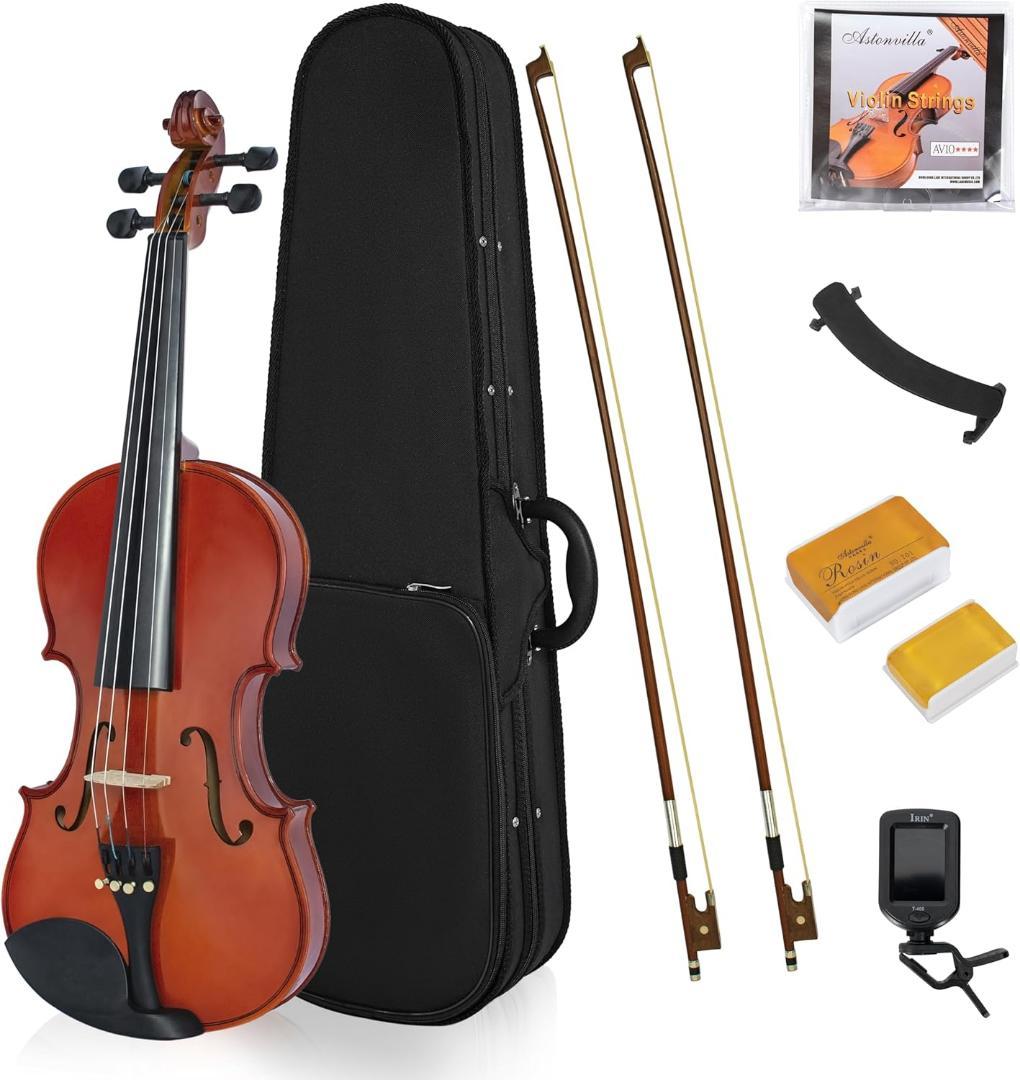 M2206-121-86】バイオリン 3/4 初心者セット ヴァイオリン 弓2本