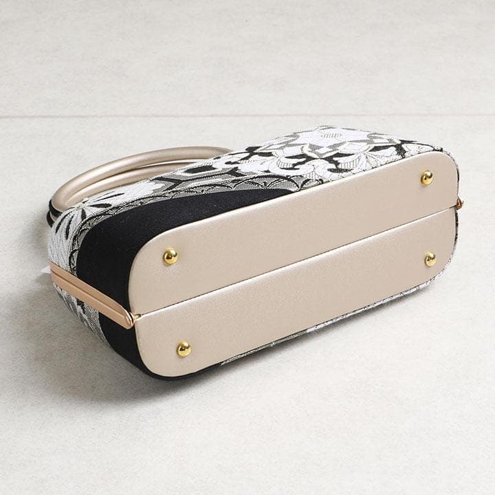 【新品】草履バッグセット　厚底草履　古典模様　24cm　03089