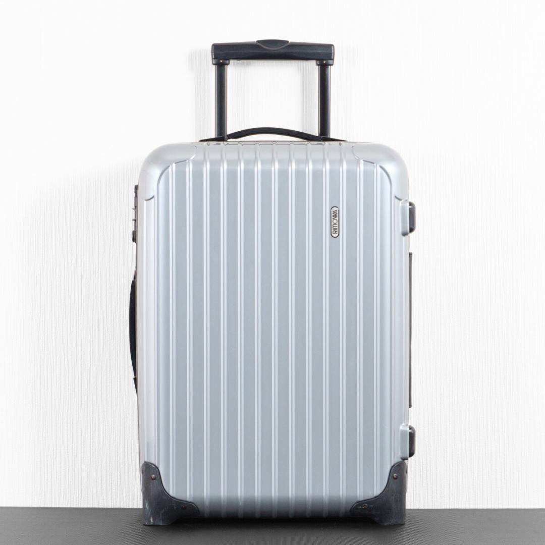 美品 リモワ サルサ 35L 2輪 機内持ち込み TSAロック シルバーグレー系