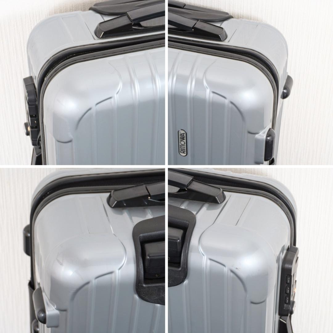 美品 リモワ サルサ 35L 2輪 機内持ち込み TSAロック シルバーグレー系