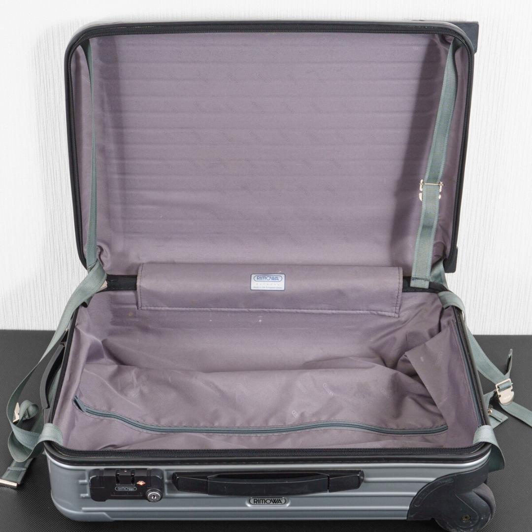 美品 リモワ サルサ 35L 2輪 機内持ち込み TSAロック シルバーグレー系