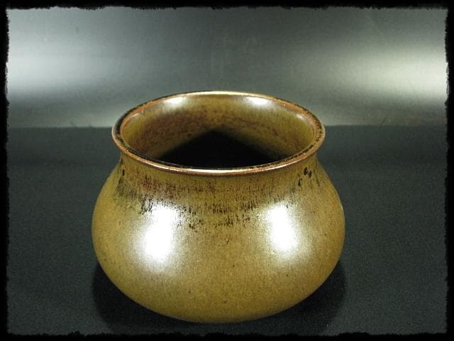 膳所 ぜぜ 口梅鉢 エフゴ 餌袋 建水 岩崎 新定 遠州 茶道具 f197