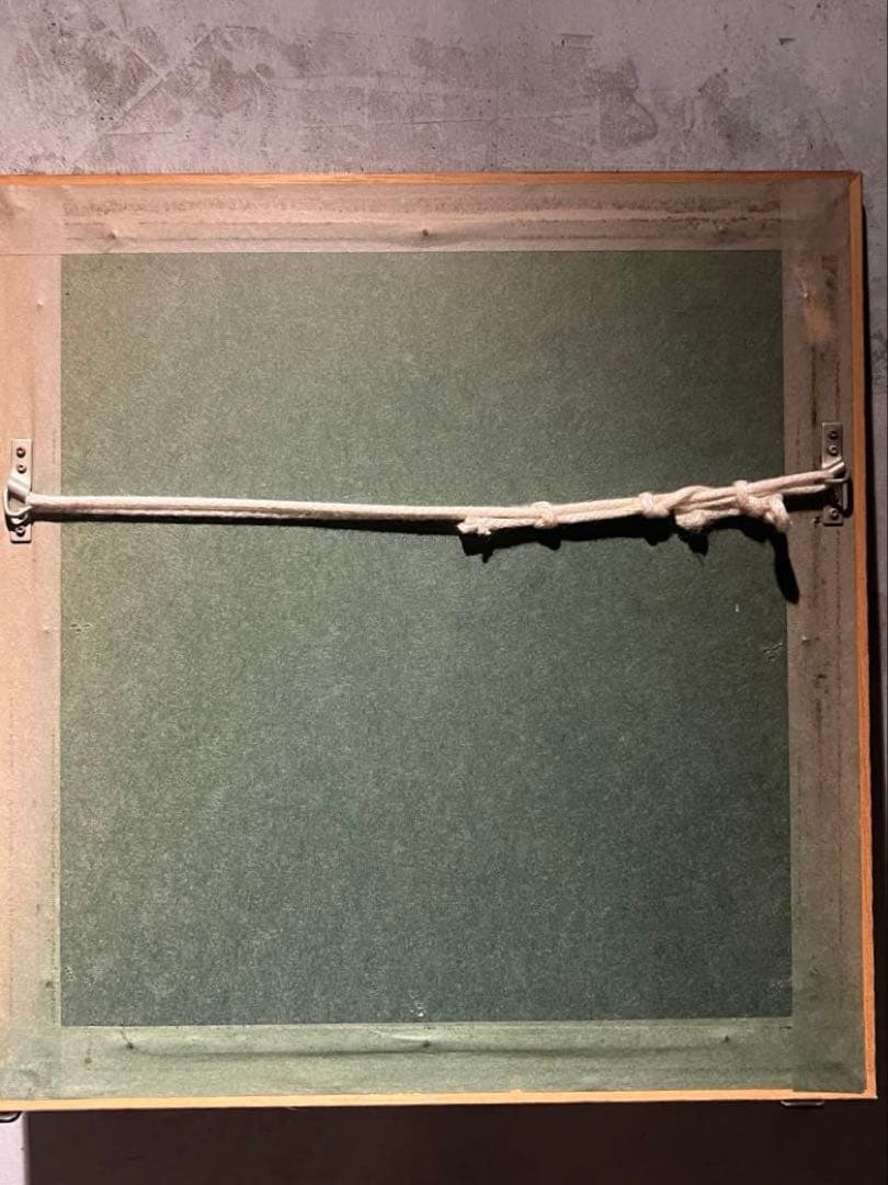 村上肥出夫　【女の子】　肉筆水彩画　黄袋