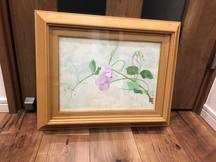 ★お値下げ♡ 「日本画」花④  日展受賞経験者が描きました