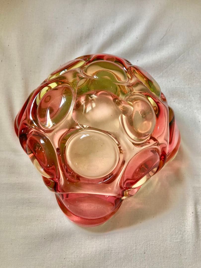 ビンテージガラス器(ムラ-ノコンビネ-ション色)