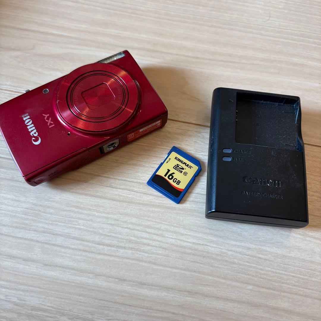 Canon IXY 190コンパクトデジタルカメラ 赤