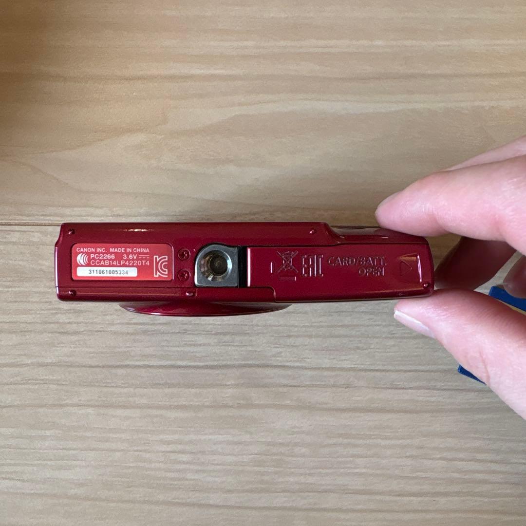 Canon IXY 190コンパクトデジタルカメラ 赤