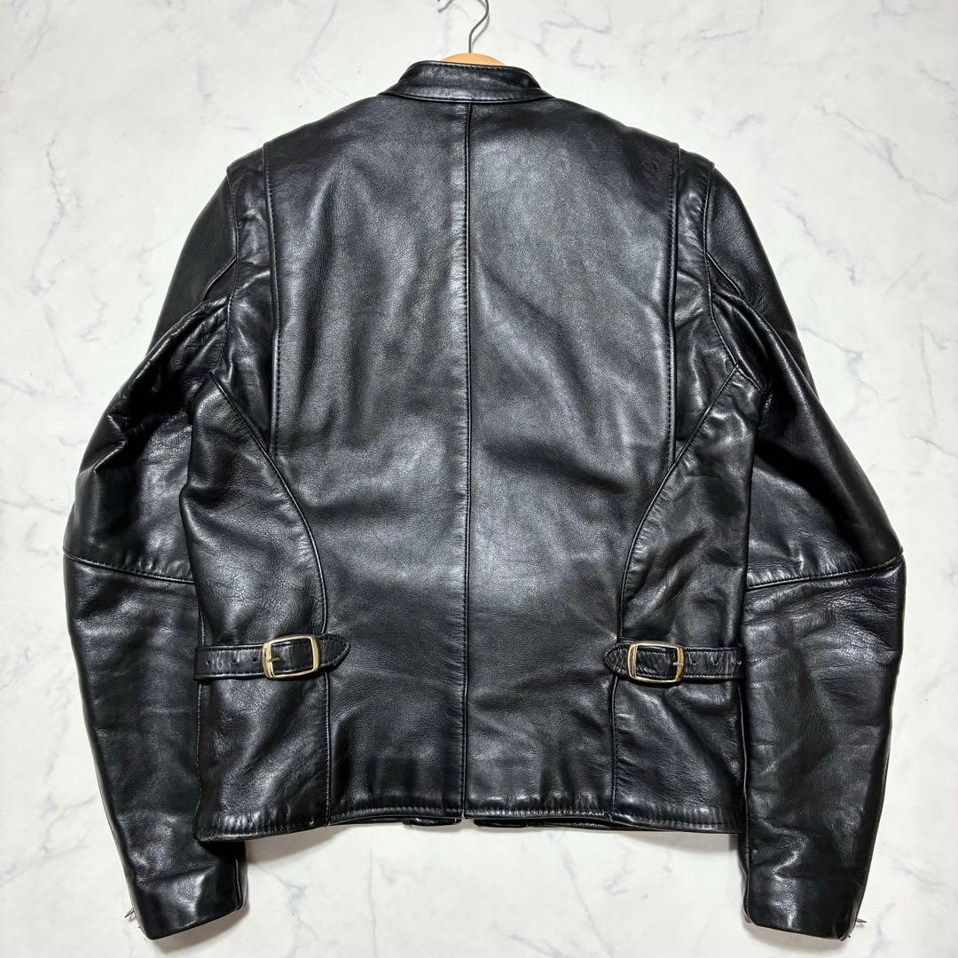 [USA製/ヴィンテージ]VANSON シングルライダース 36 TALON 黒