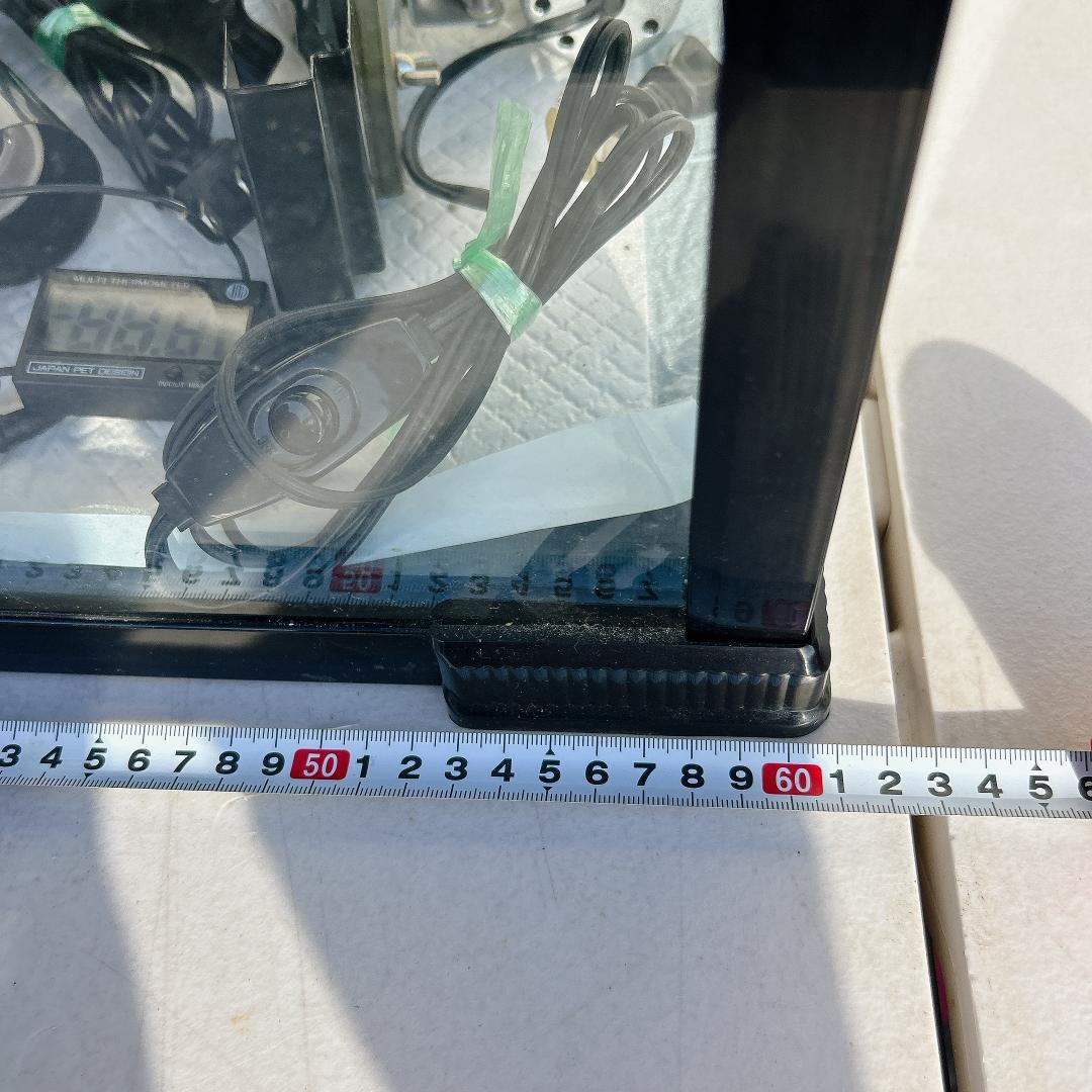 爬虫類飼育ケージ ライト インテリアセット 60x40x40cm トップテラ？