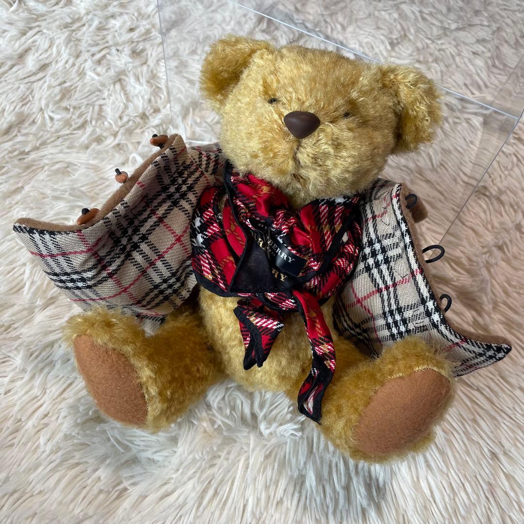 BURBERRY バーバリー　テディベアダッフルコート スカーフ　箱あり