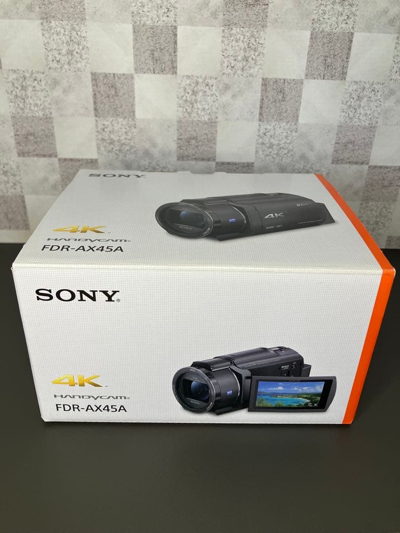 【美品】SONY 4Kビデオカメラ FDR-AX45A（ブラック）