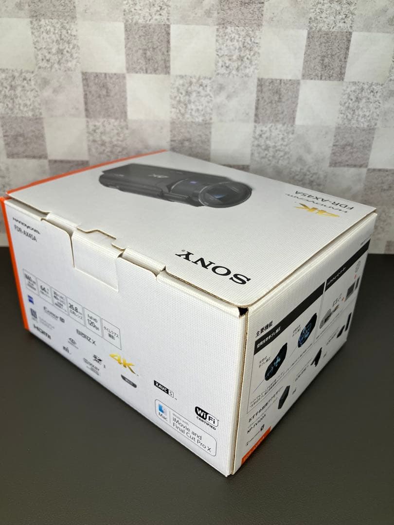 【美品】SONY 4Kビデオカメラ FDR-AX45A（ブラック）
