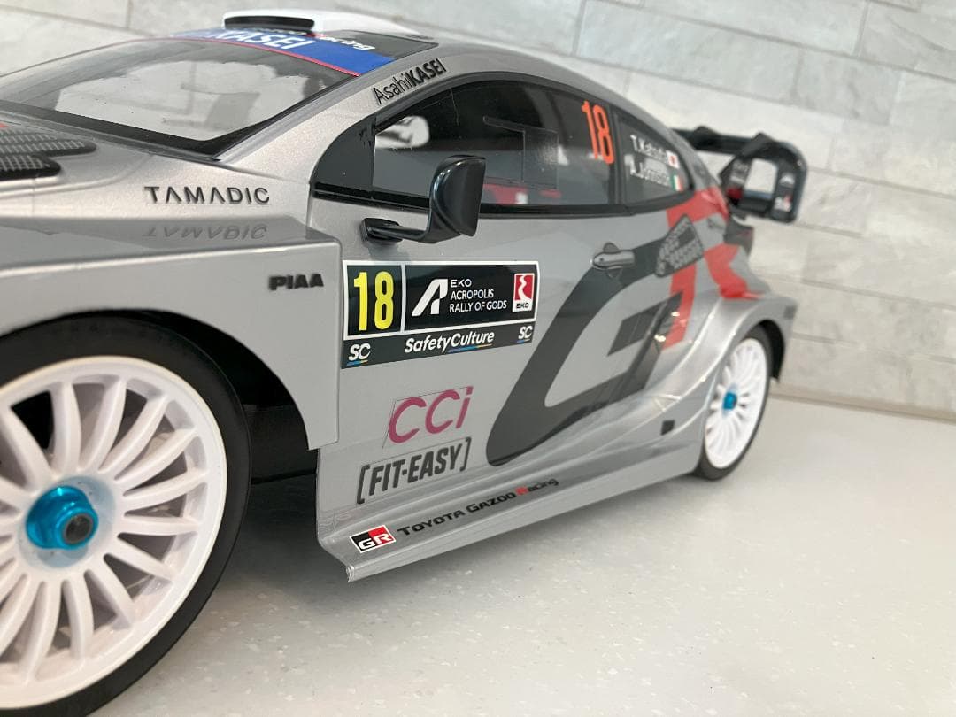 タミヤRCボディ ヤリス WRC2025 ラリーギリシャ・アクロポリス 勝田選手