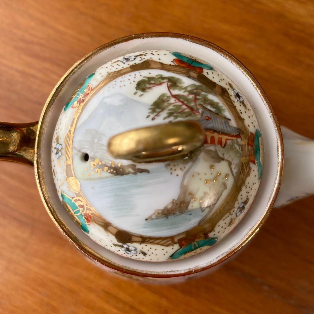 希少　オールドノリタケ　ティーセット　3点セット　英国里帰り品　人気の着物絵