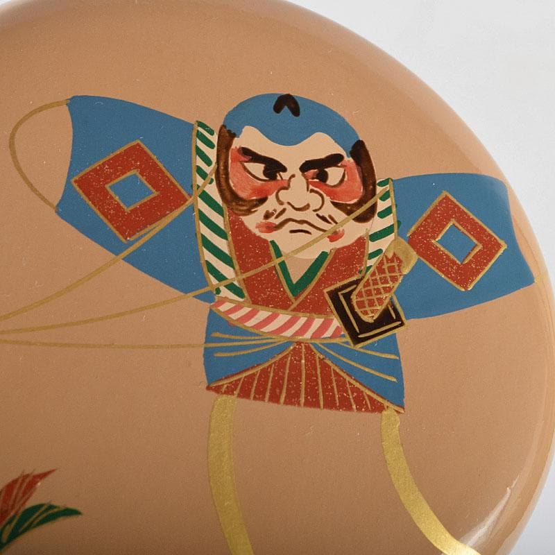 茶道具　田中宗凌作　白一閑塗　玩具蒔絵　大棗　共箱　M　R9293