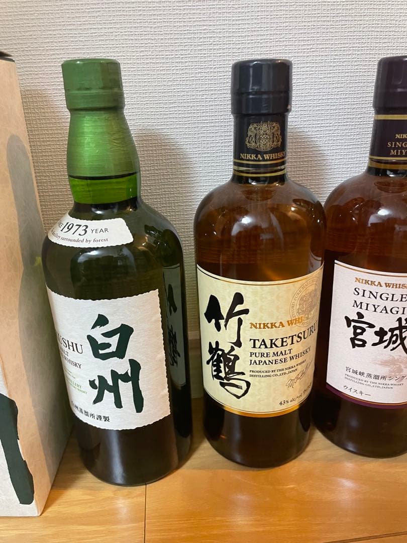 n*o様 白州箱付き　竹鶴　宮城野　余市　4本セット