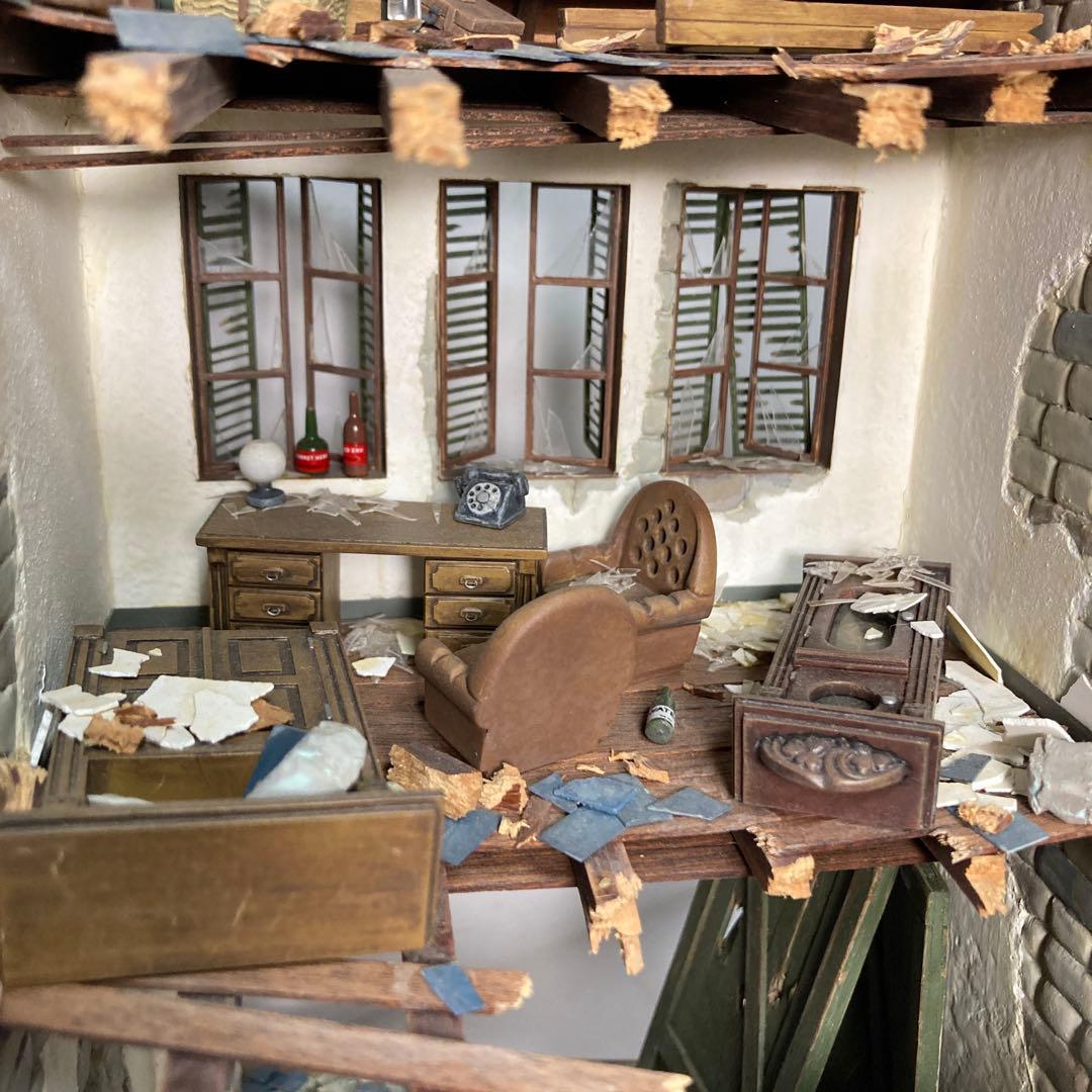 戦場ディオラマ模型完成品1/35