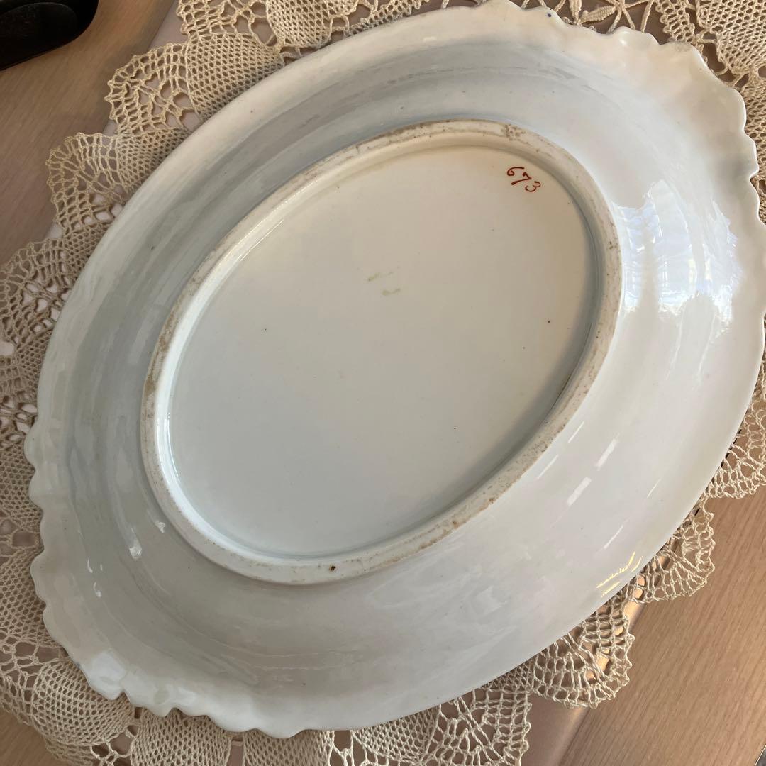 英国アンティーク　Goddenコレクション　リッジウェイ薔薇のサービスプレート