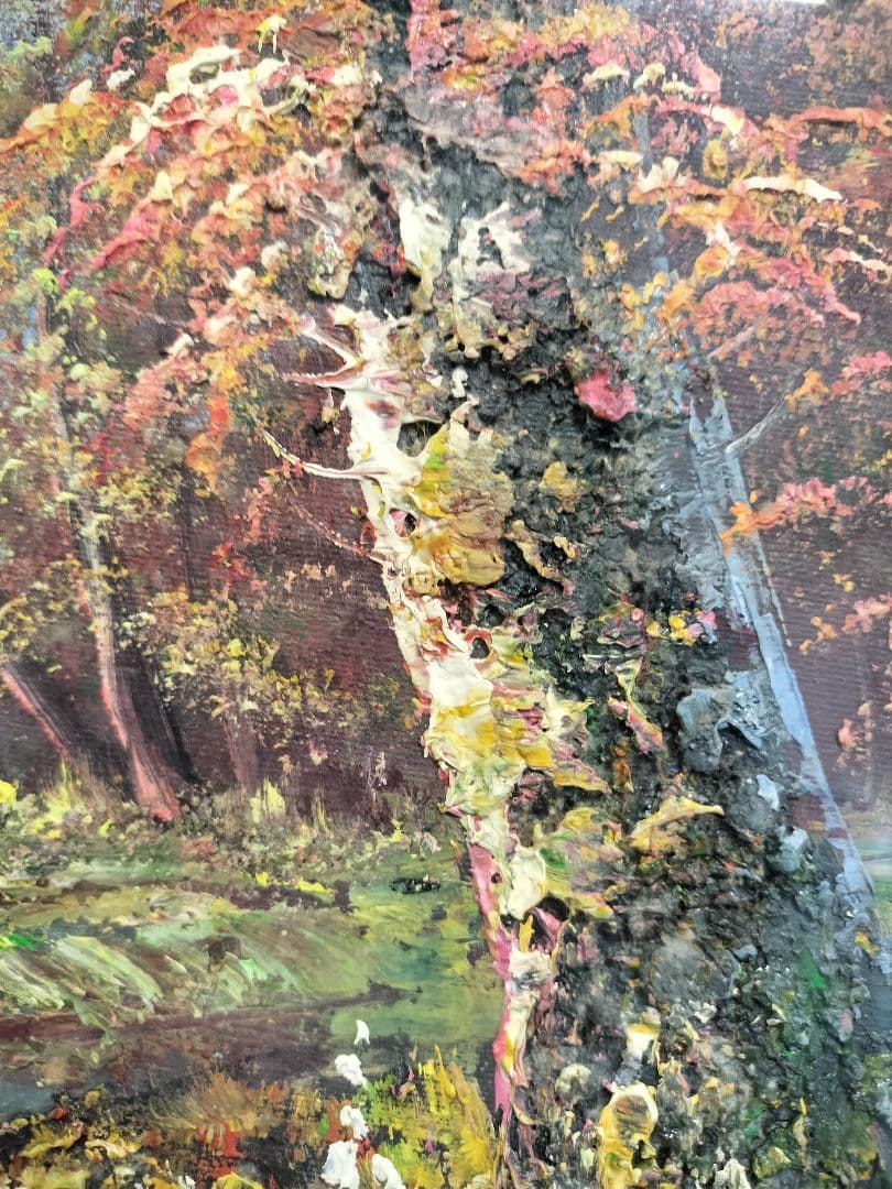 油彩画 F12サイズ 額縁 FRANKLIN