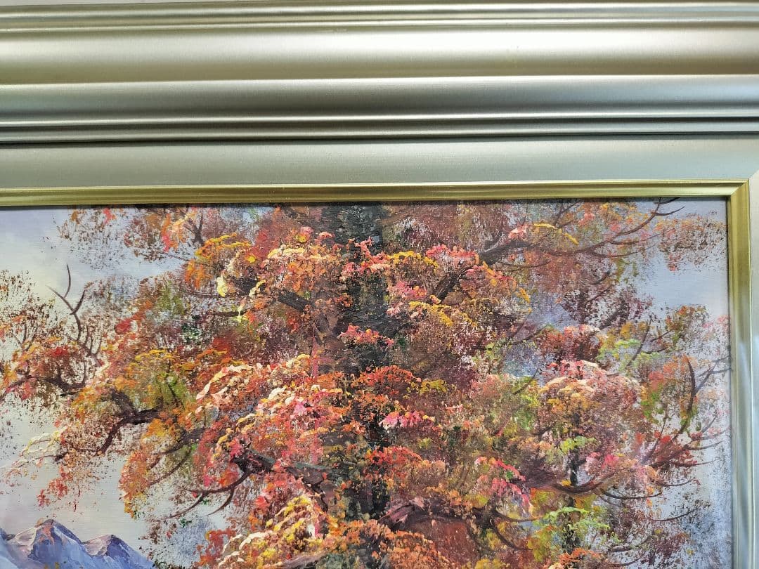 油彩画 F12サイズ 額縁 FRANKLIN