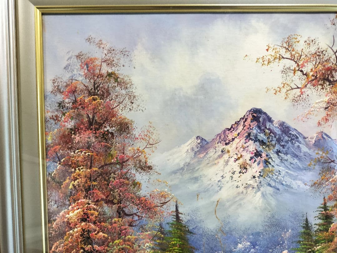 油彩画 F12サイズ 額縁 FRANKLIN