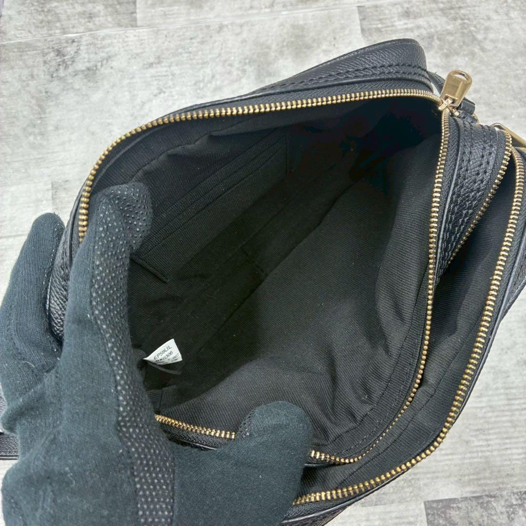 美品 フルラ リリー Wファスナー カメラバッグ ショルダーバッグ クロスボディ