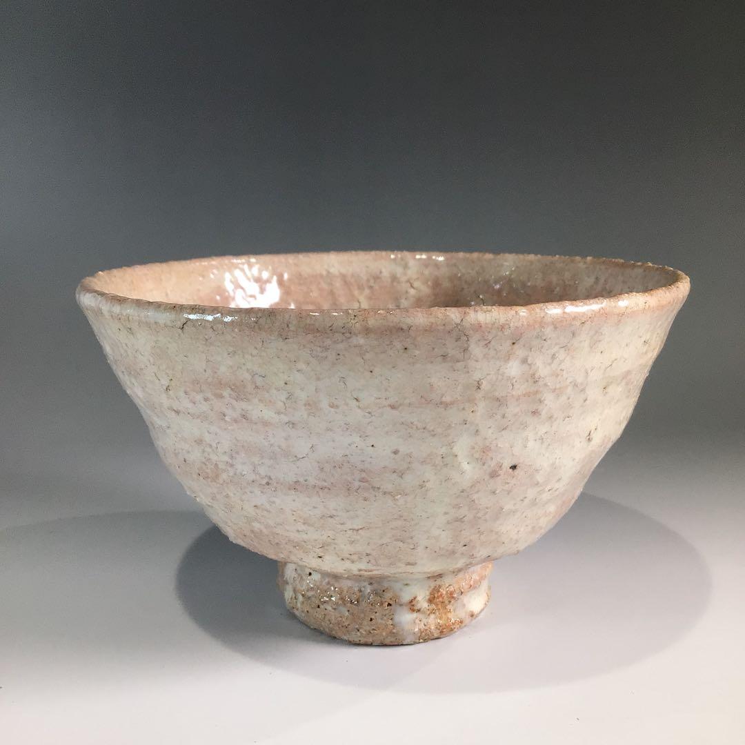 Ｐ７１０　茶碗　『萩焼』『味舌隆司造』『大徳寺　高橋悦道　箱書』　共箱　茶道具