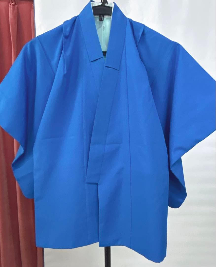 5～7歳男の子用 セット内容着物羽織、襦袢 3点セット、淡いオーシャンブルー