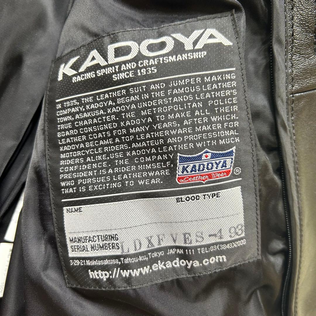 未使用品✨KADOYA カドヤ ライダースジャケット FPV-EVO サイズXL