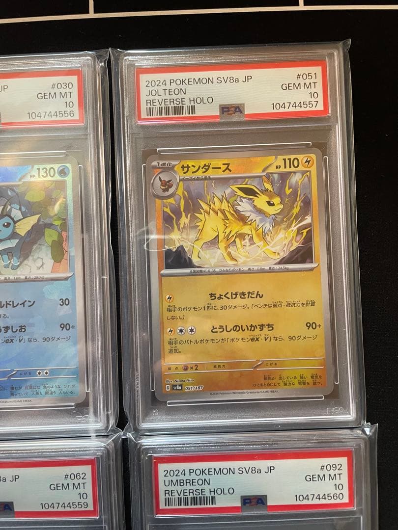 PSA10 ブラッキー 他 ブイズ モンスターボール 9枚連番 テラスタルフェス