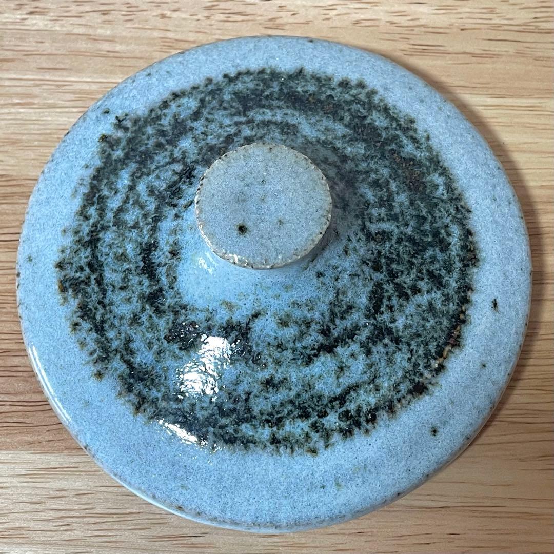 民藝 ふたもの 蓋物 合子 盒子 海鼠釉 検）濱田庄司 河井寛次郎 益子焼