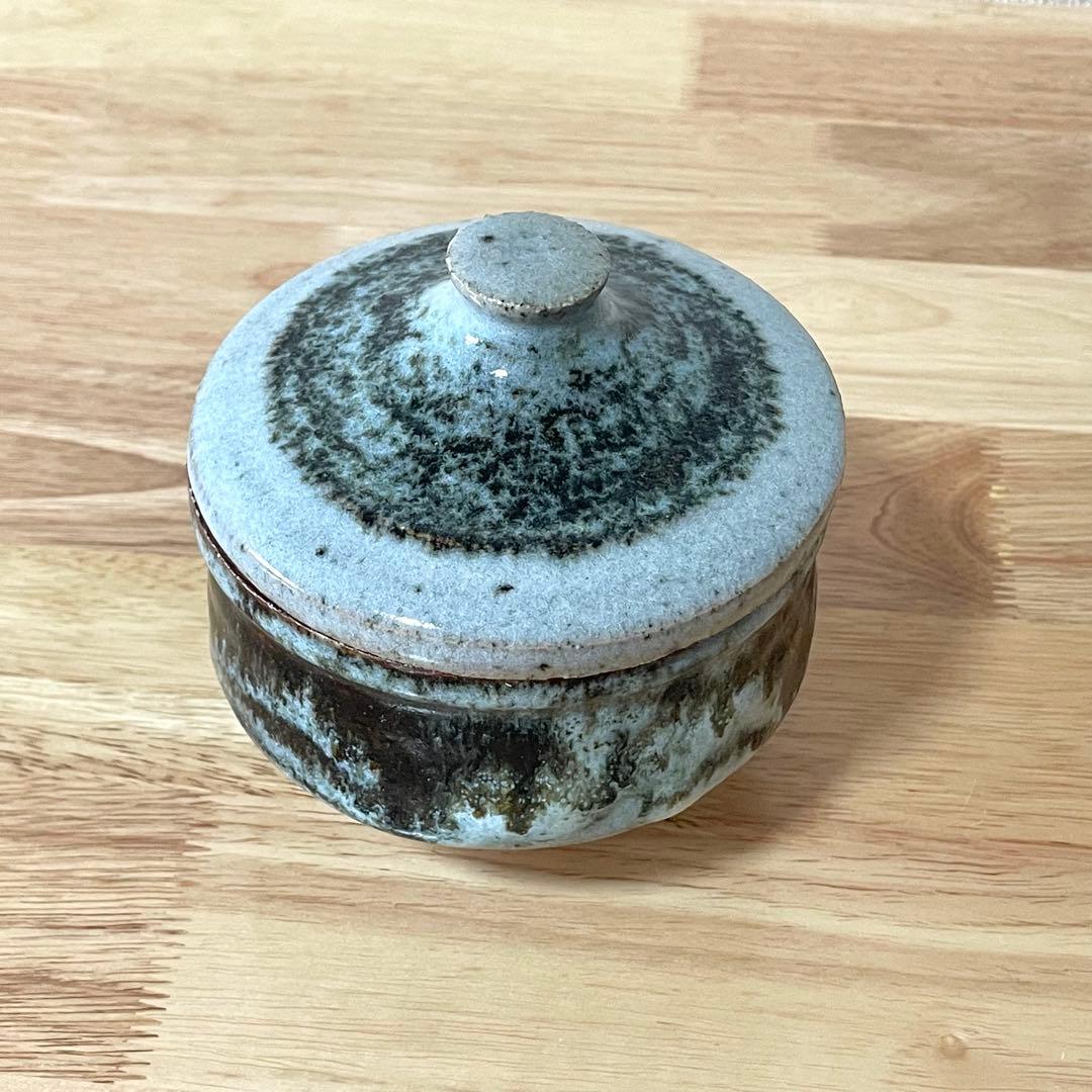 民藝 ふたもの 蓋物 合子 盒子 海鼠釉 検）濱田庄司 河井寛次郎 益子焼