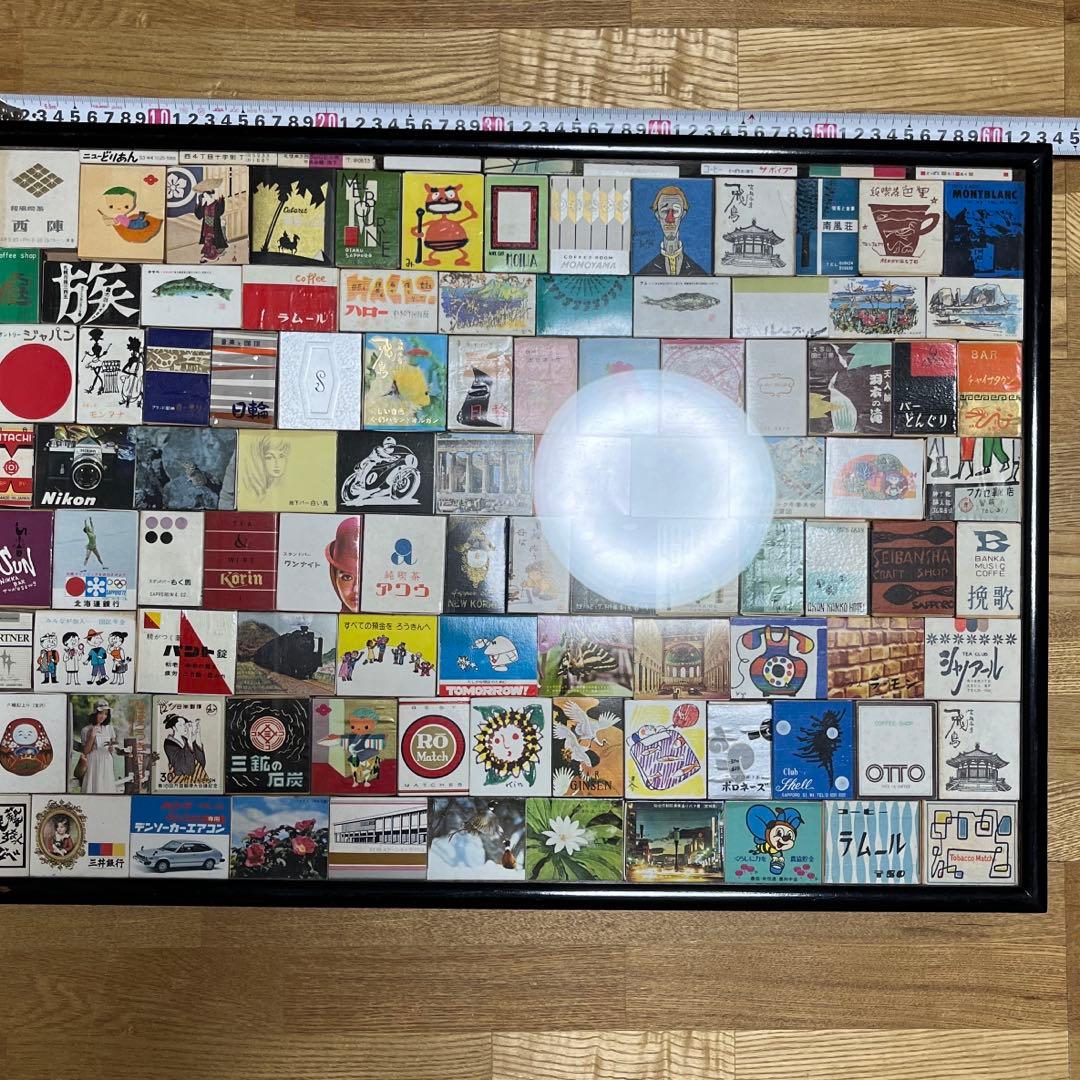 K51 ハンドメイド　マッチ箱アート額　箱80点以上　昭和レトロ　北海道メイン