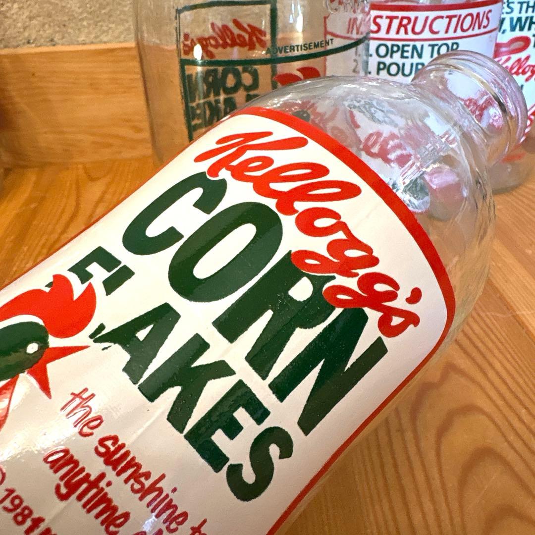 80’s ケロッグ　牛乳瓶　アドバタイジング　フルセット　コーネリアス　トニー