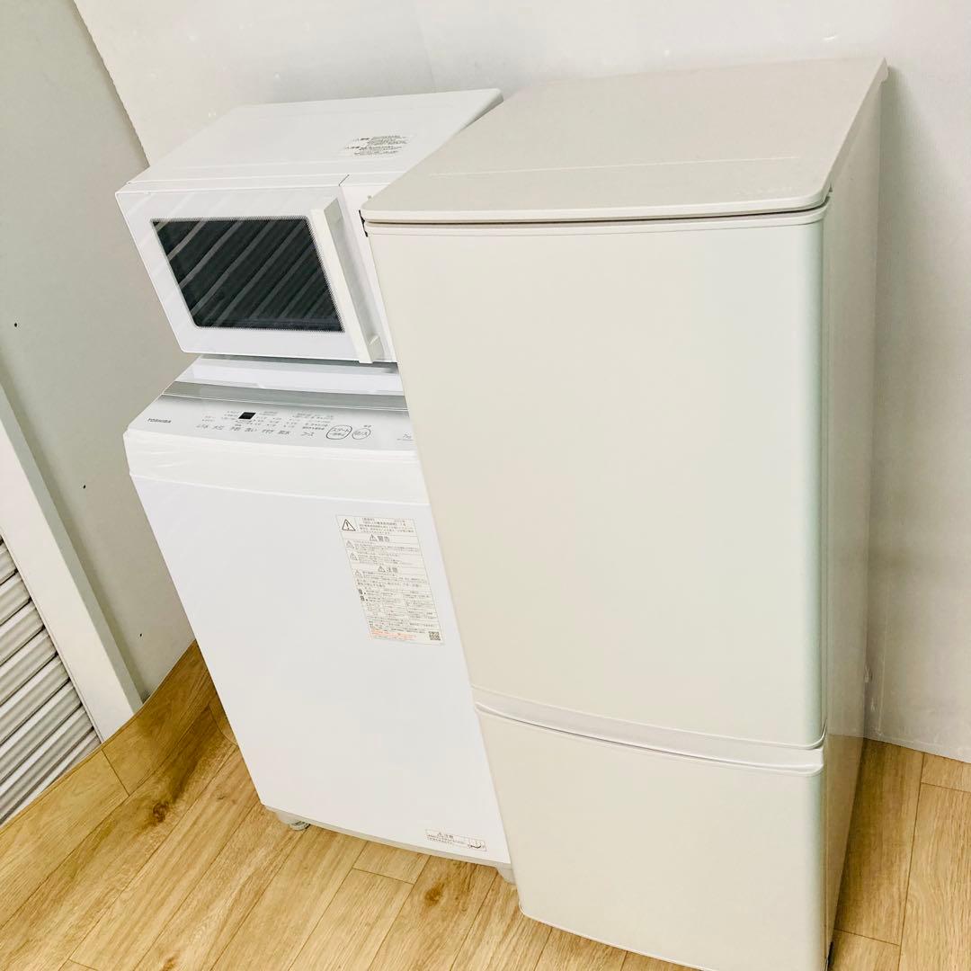 高年式高品質有名メーカー1人暮らし家電セット❗️大阪、大阪近郊配送と設置無料G