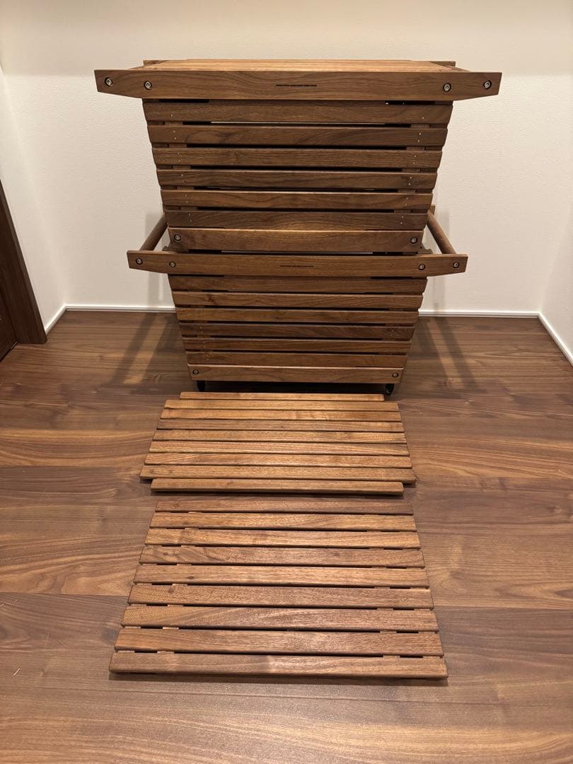 Tikiki コンテナM ウォールナット×2＋エクステンションテーブル