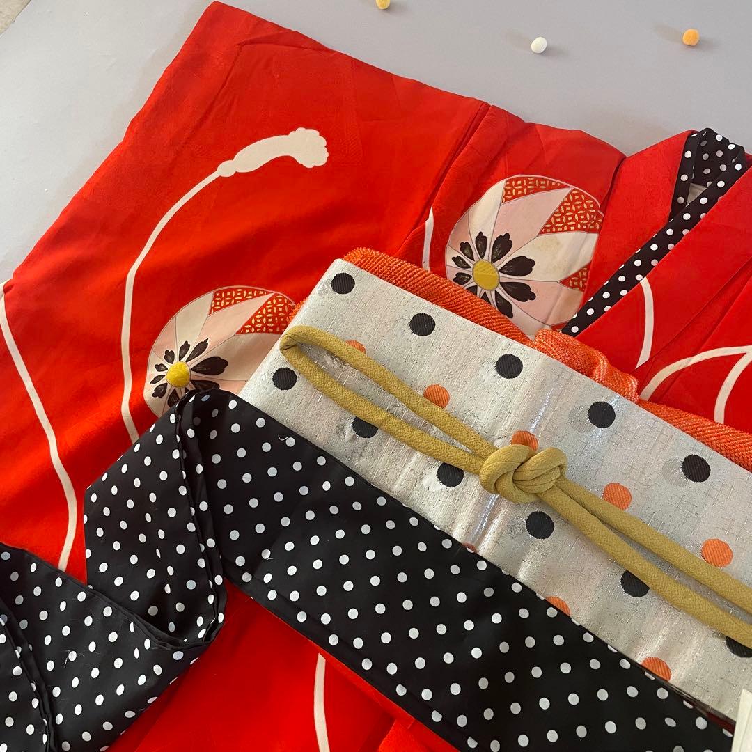 七五三　5歳　正絹　お着物セット